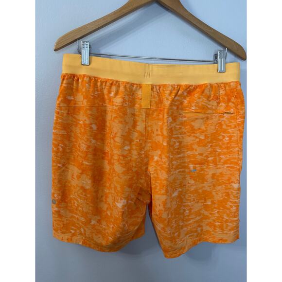 Lululemon License to Train Linerless Short 7" Ember Radiate Mango Men's L - Picture 7 of 12